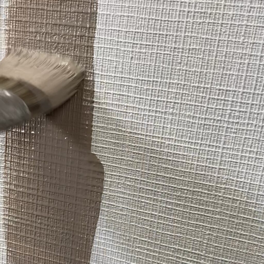 Painted the installed paper.