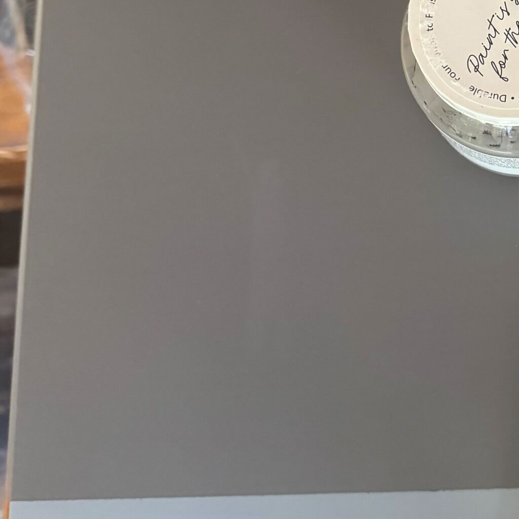 Fusion Mineral paint with primer and topcoat did not scratch off.