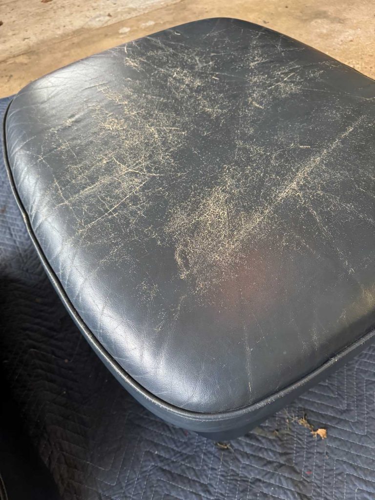 before photo of ottoman