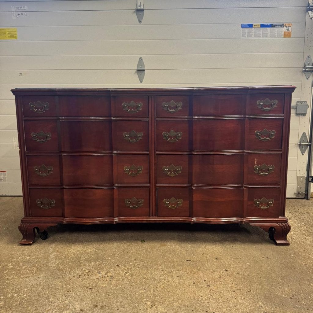 before photo of dresser used in this makeover