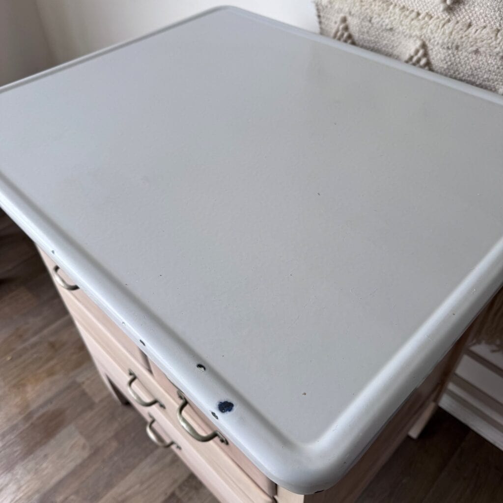 An after photo of the clean top.